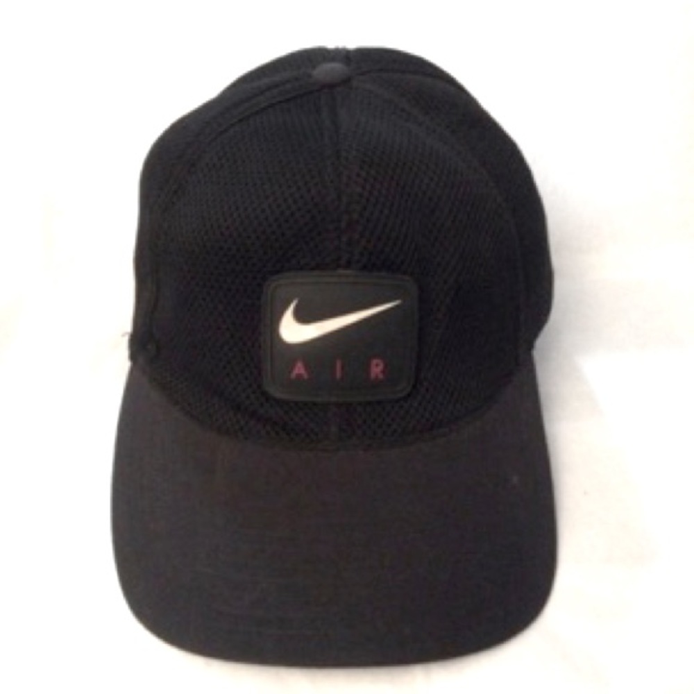 🥳 Nike Air Black Swoosh Hat/Cap - Picture 1 of 4